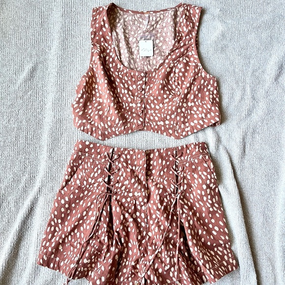 Free People Bennett Set Fawn Combo Size 10 - Picture 3 of 6